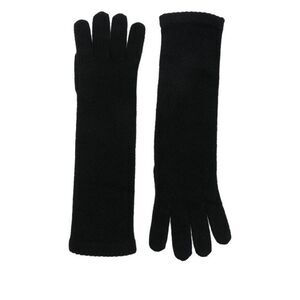 ALPO Long Knit Gloves for Women Women BLACK